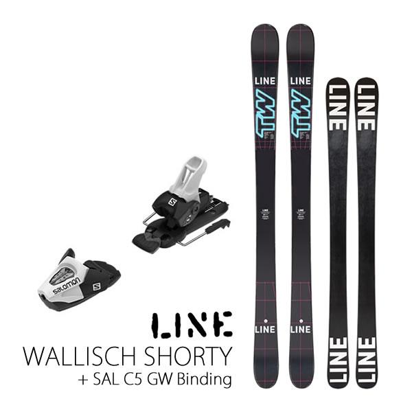 LINE 子供用スキー 2023 WALLISH SHORTY＋ 22 サロモン C5 GW J75