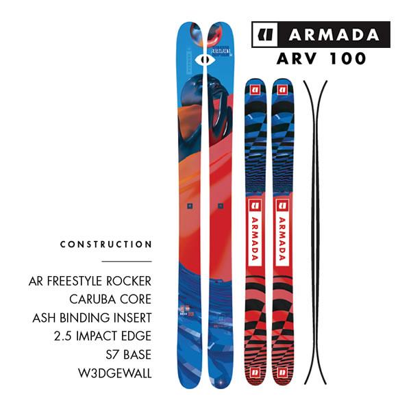 ARMADA（アルマダ） スキー板 エーアールブイ 100 ARMADA ARV 100 単品