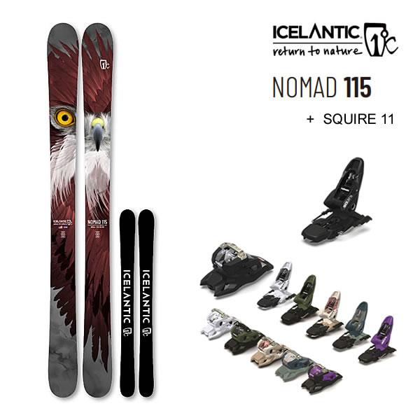 ICELANTIC スキー 2024 NOMAD 115 ノマド115 (23-24) + 24 マーカー  