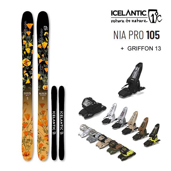 ICELANTIC スキー 金具付き ICELANTIC スキー 金具付き