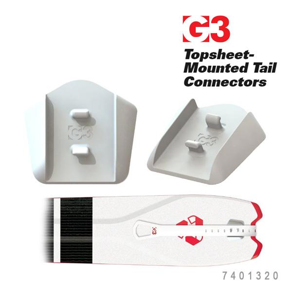 G3 ジースリー バックカントリー アクセサリー(7401320) Topsheet-Mounted Tail Connectors マウンテッド テール コネクターG3 クライミングスキンのテールコネクタをこの超軽量でシンプルなアクセサリ...
