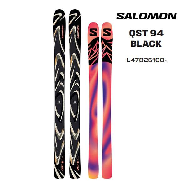 SALOMON（サロモン） スキー板 2026 QST 94 BLACK スキー板 単品 (板