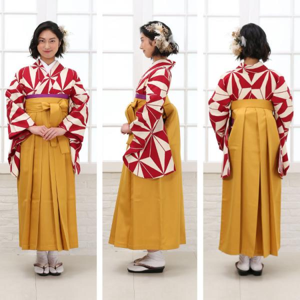 卒業式 袴レンタル 女 袴セット 卒業式袴セット2尺袖着物 袴 赤と白の麻の葉柄 大正ロマン レトロモダン Buyee Buyee Japanese Proxy Service Buy From Japan Bot Online