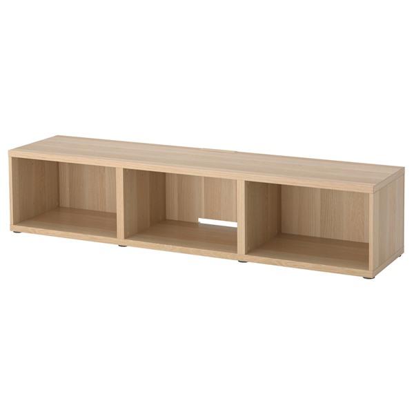 IKEA BESTÅ (ベストー) テレビ台 BESTÅ ベストー テレビ台 扉付き, ホワイト/ヘデヴィーケン