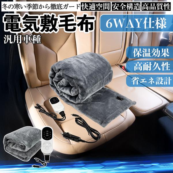 【適合車種】汎用車種【セット内容】電気毛布 ×1【全身ふんわり素材】両面柔らかい素材で肌触り抜群。100×75cmのサイズでヒーターを均等配置し、寒い季節でも全身を温めます。【 9段階温度調節・3段階タイマー】35〜51℃まで9段階温度調節...