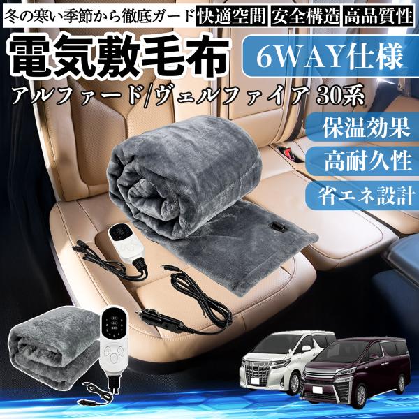 【適合車種】アルファード  ヴェルファイア 30系【セット内容】電気毛布 ×1【全身ふんわり素材】両面柔らかい素材で肌触り抜群。100×75cmのサイズでヒーターを均等配置し、寒い季節でも全身を温めます。【 9段階温度調節・3段階タイマー】...