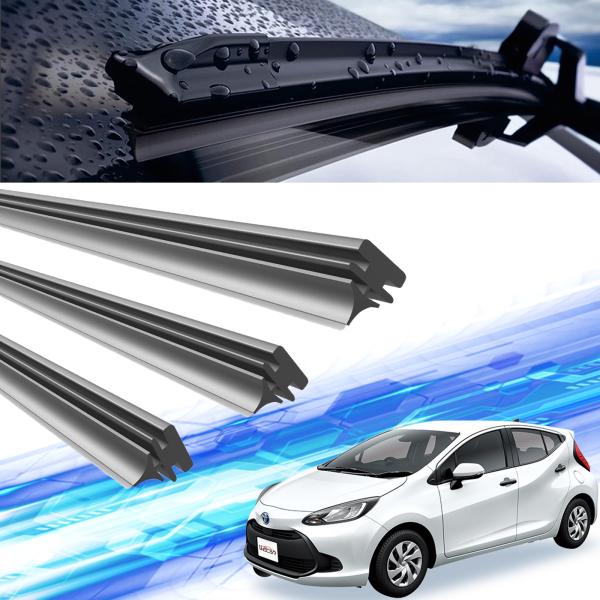 【適合車種】新型アクア MX系【対応型式】MXPK10 MXPK11 MXPK15 MXPK16 AQUA【対応年式】R3.7〜(2021.7〜)※車種 型番 年式 統一しない場合は使用できません【注意事項】※当製品は互換品の専用ワイパーゴ...