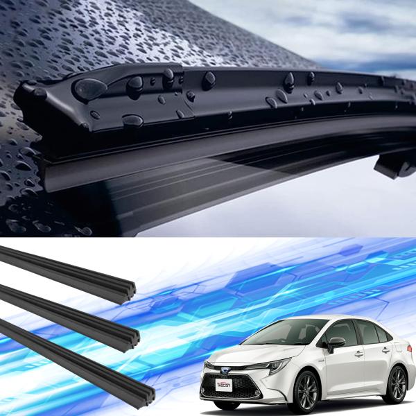 【適合車種】 カローラ ツーリング　カローラ　スポーツ専用　 運転席・助手席・リア　3本セットです。カローラ ツーリング　R1.9〜(2019.9〜)　NRE210W、ZRE212W、ZWE211W、ZWE214Wカローラ　スポーツ　H30...