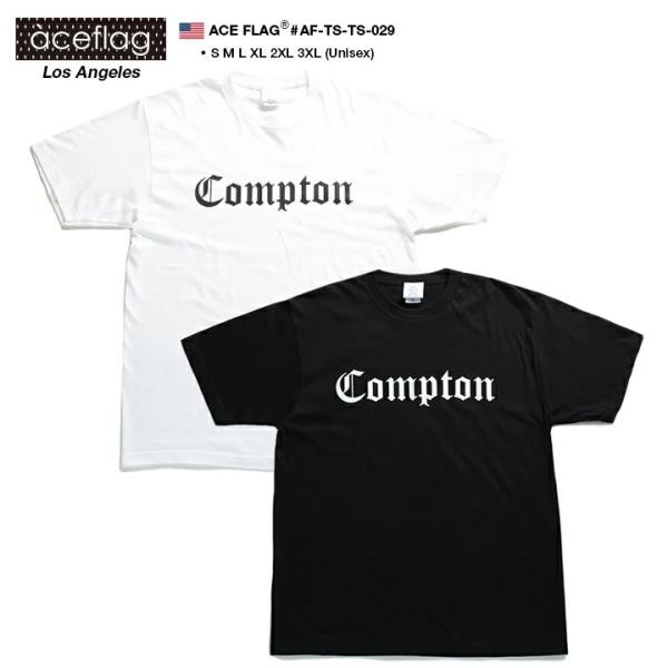 Compton コンプトン Tシャツ 半袖 エースフラッグ Aceflag ギャング かっこいい 白 黒 ビッグシルエット ダンス衣装 メンズ レディース 大きいサイズ Buyee Buyee 提供一站式最全面最專業現地yahoo Japan拍賣代bid代拍代購服務 Bot Online