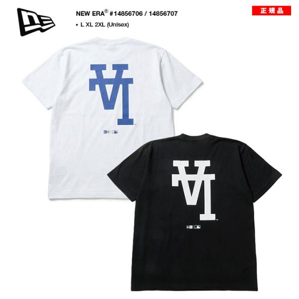 LA ロゴ ドジャース シンプル 逆さLAロゴ 大谷 ニューエラ Tシャツ 半袖 大きいサイズ MLB Dodgersドジャースブルー 綿 オーバーサイズ ビッグシルエット b系