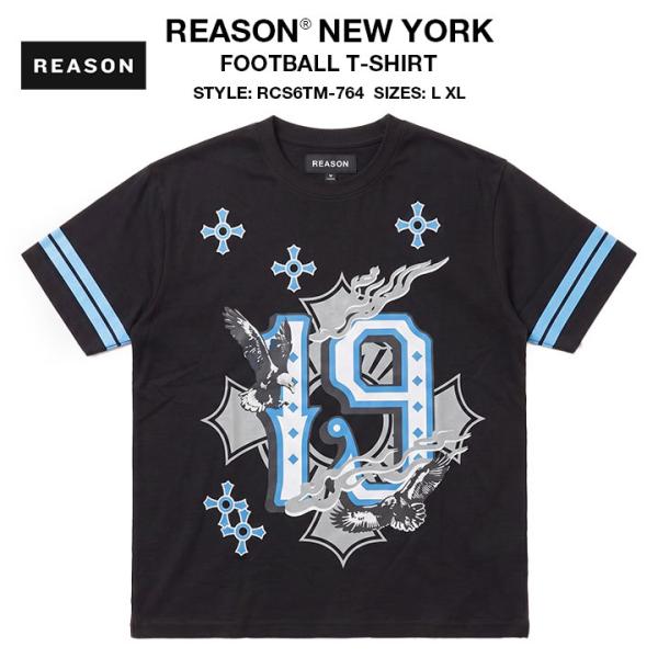 REASON Tシャツ 半袖 大きいサイズ リーズン 総柄 バロック 刺繍