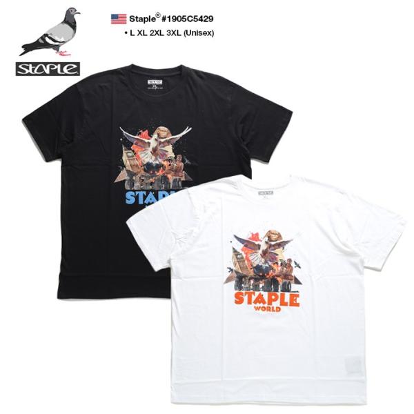 ステイプル Staple Tシャツ 半袖 アニマル メンズ 大きいサイズ B系 かっこいい おしゃれ 宇宙映画ポスター 刺繍 ビッグシルエット ギフトの価格と最安値 おすすめ通販や人気ランキングも激安で