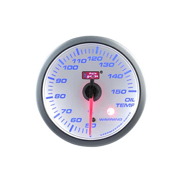 AUTO GAUGE（オートゲージ） 油温計 SM 60Φ ホワイトフェイス ブルー 