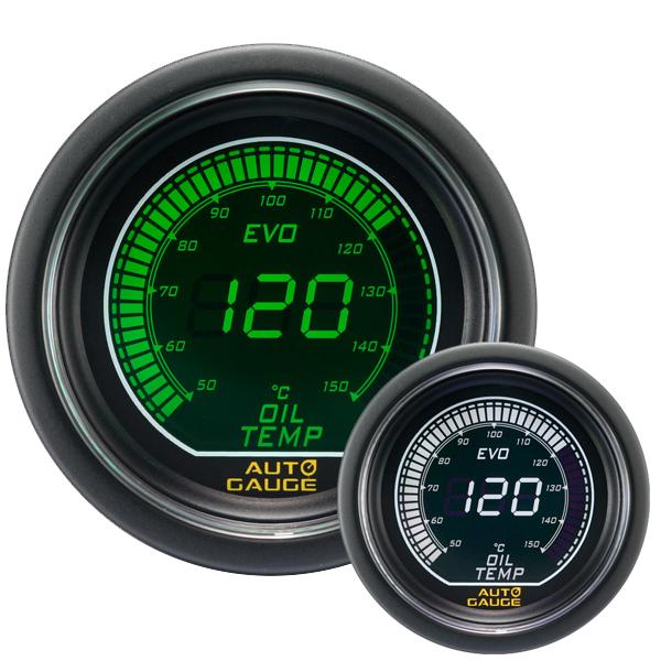 AUTO GAUGE（オートゲージ） 油温計 52Φ デジタルLCDディスプレイ