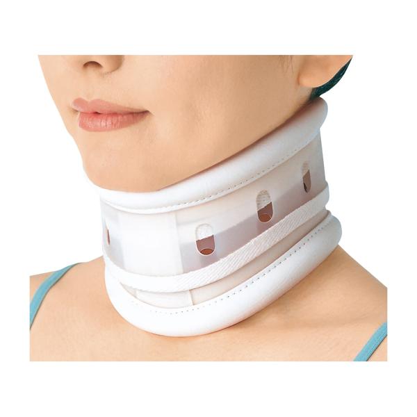 【主な用途】捻挫や疼痛時の頸部を固定・支持【主な特長】●首まわりの形状にフィットしやすい設計です。●2枚のシートを上下にずらして高さの微調整ができます。●面ファスナーのとめ部分ははずれにくいダブルストッパー方式です。●芯材には通気孔を設ける...
