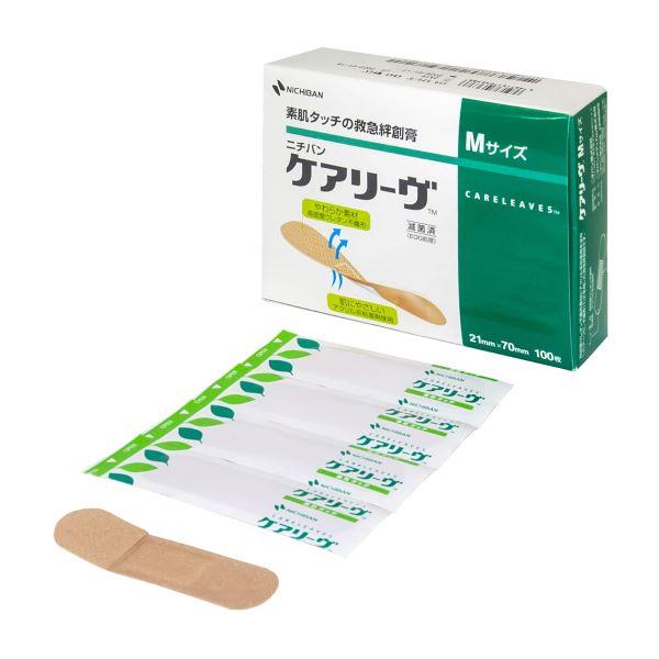 絆 ケアリーヴ 救急絆創膏 M 21×70mm 100枚入 ニチバン 19-2531-01 : wel