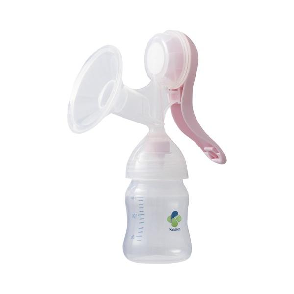 【特長】●片手でさく乳できるハンドルタイプで、吸引圧が調節できるソフトモード付。●付属の乳首につけかえて、さく乳した母乳をすぐに飲ませることができます。【仕様】●びん容量：150ml【付属品】●哺乳びん、乳首、フタメーカー名：柳瀬ワイチ株式...