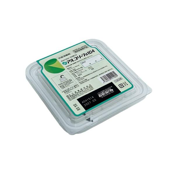 【特長】●脱落繊維が少ないアルコールカット綿。●片手での開封が可能。【仕様】●カット綿サイズ:4×4cm●成分(薬液100mL中):日局 エタノール83mL、日局 イソプロパノール3.7mL、日局 精製水適量●入数：104枚入●日本製メーカ...