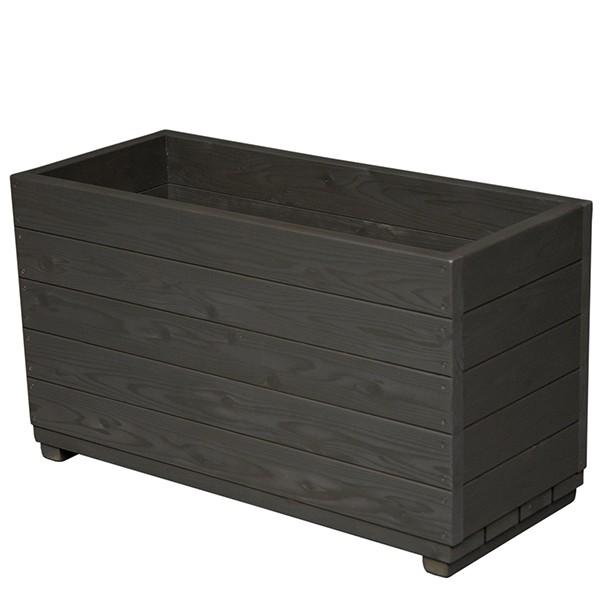 【完成品・日本製】WelcomeWood 木製大型プランター EPLD90-UB 幅90×奥行39×高さ51cm 約124L アンバーブラウン