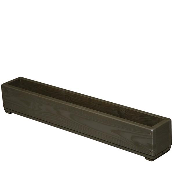 【完成品・日本製】WelcomeWood 木製ラインプランター LP90-UB アンバーブラウン 外寸90×13×高さ15cm 約9L