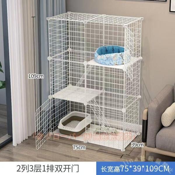 サイズ：掲載写真をご参照ください。ジョイント式ペットゲージコネクターでパーツを繋げるだけなので、1段?3段、ゲートの位置など自由に組み立てることができます。簡単に分解することができ、軽量だからゲージの片づけや場所の移動がとっても楽です。DI...