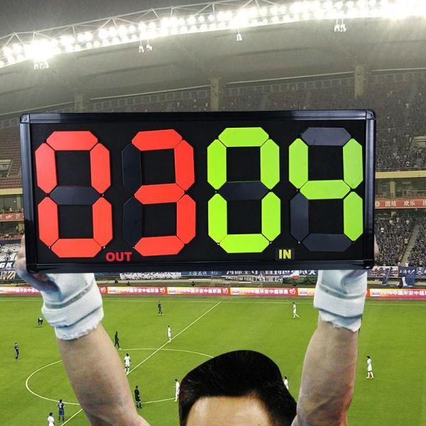 ★サッカーゲームの仕様に沿った、ゲームの代替と怪我の停止時間、適度なサイズ、便利な保管を含む★高品質のPP素材を使用、変形、退色、強い安定性、優れた耐久性★プロフェッショナルな蛍光デザイン、明るく鮮やかな色、フィールドの長距離でもクリアで識...