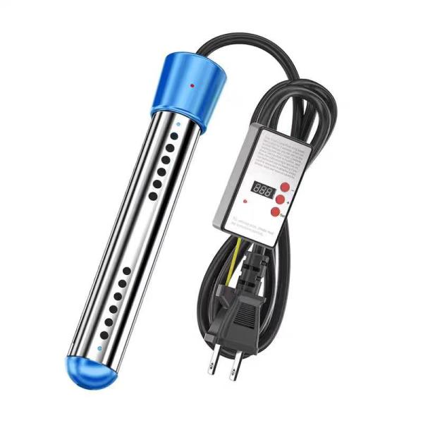 高速暖房 110V 1500Wの電力で5ガロンの水を数分で暖めることができます。ヒーターを挿入する前に、ヒーターが完全に水に浸っていることを確認してから、使いやすい電源を接続してください。安全で便利 湯沸しヒーターには自動シャットダウン機能...