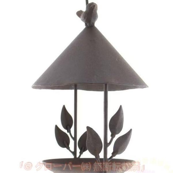 【高品質の素材】鋳鉄バードフィーダーバルコニーバードフィーディングステーション【耐候性】丸い鳥の餌箱は、外部給餌に最適です。 角度の付いた丸い屋根は、食べ物や鳥を雨から守り、食べ物を乾いた清潔な状態に保ちます。【寸法】約 15 x 27 c...