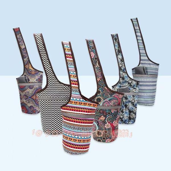 ヨガマットの持ち運びに◎な肩かけバッグ。たっぷり収納できる大容量?シンプル無地からおしゃれなボヘミアンな柄まで揃ってます！サイズについて画像をご参照ください。素材について帆布カラーについて生産ロットにより柄の出方や色の濃淡が異なる場合がござ...