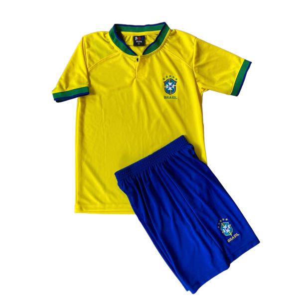 【セット売り】ブラジル代表　ユニフォーム　上下セット W杯モデル】22/23-ブラジル代表(ホーム)子供用上下セット