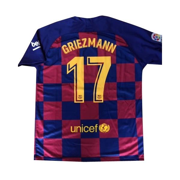 19-20 バルセロナ　ユニフォーム　グリーズマン　17 グリースマン＃17 バルセロナ(ホーム)19/20 大人用【トップス