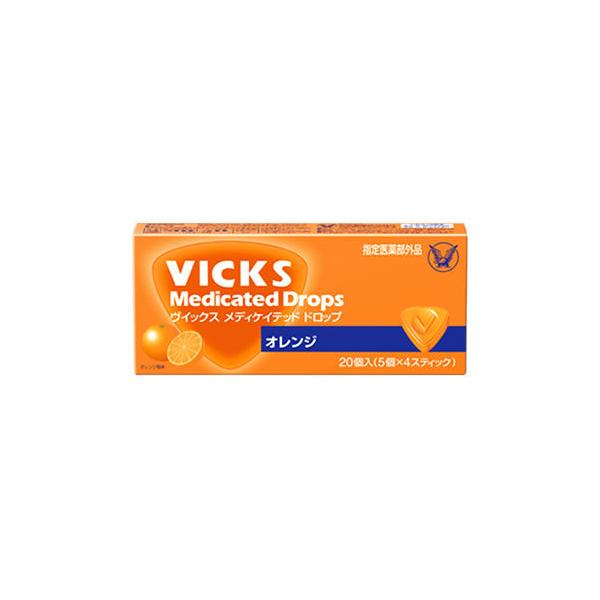 VICKS 大正製薬 ヴイックス メディケイテッド ドロップ オレンジ VICKS 大正製薬 ヴイックス メディケイテッド ドロップ オレンジ