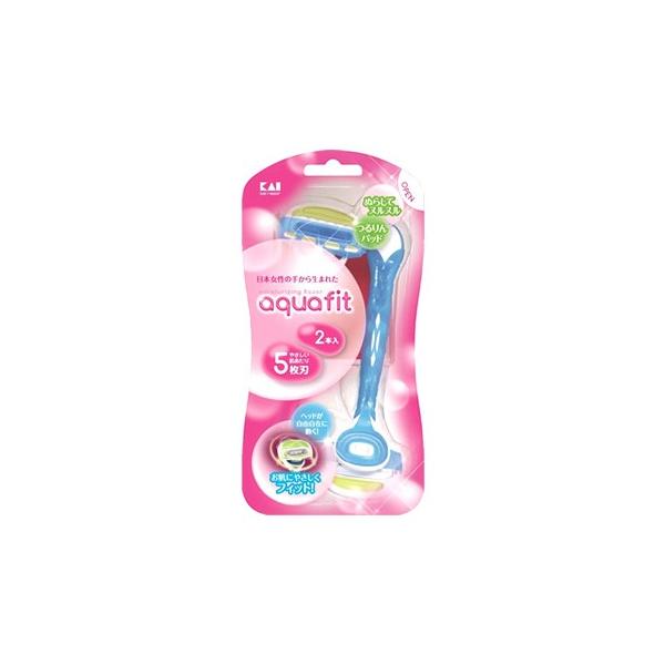 貝印 貝印 aquafit アクアフィット (2本入) ボディシェーバー 5 貝印 貝印 aquafit アクアフィット (2本入) ボディシェーバー 5
