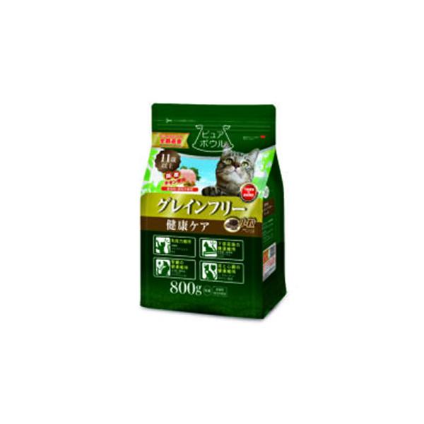 ペットライブラリー ピュアボウル グレインフリー 健康ケア 11歳以上成猫用 (800g) 猫用 ドライ 総合栄養食 キャットフード