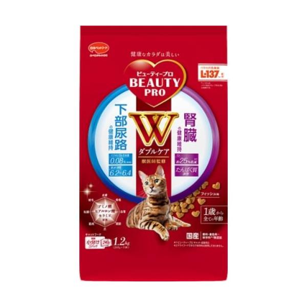 日本ペットフード ビューティープロ　キャット　ダブルケア　下部尿路・腎臓の健康240g×5袋