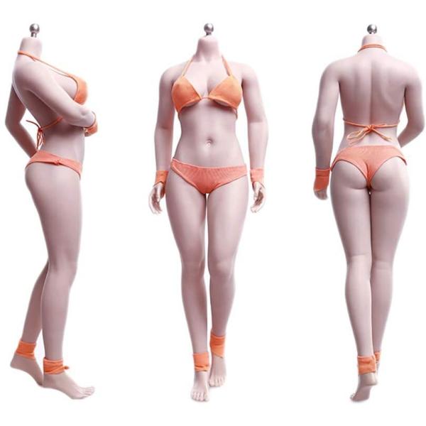 豊満姉さん】1/6 シームレス素体 白肌 アジア人女性ヘッド付き 豊満