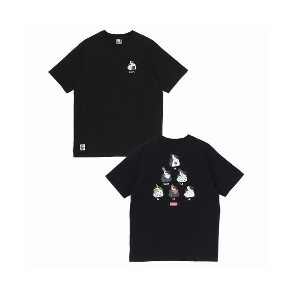 BoobyOnigiriFriendsT-Shirts　CHUMS（チャムス）（ブービーオニギリフレンズTシャツ）-Black