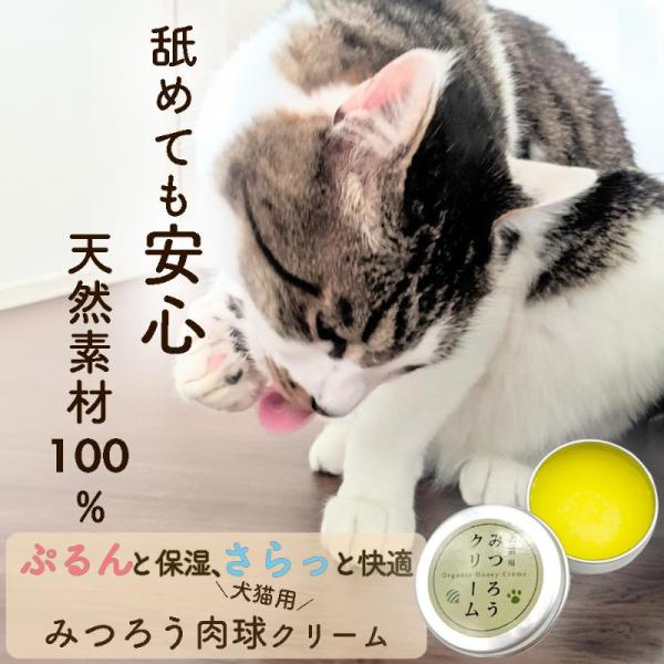 【商品説明】肉球ケアに最適なみつろうクリームです。安心安全にこだわった成分を独自配合しました。原材料の世界三大オイルは保湿効果・防臭作用も期待されています。界面活性剤・石油由来原料・ポリマー・化学合成防腐剤・酸化防止剤・色素・人工香料不使用...