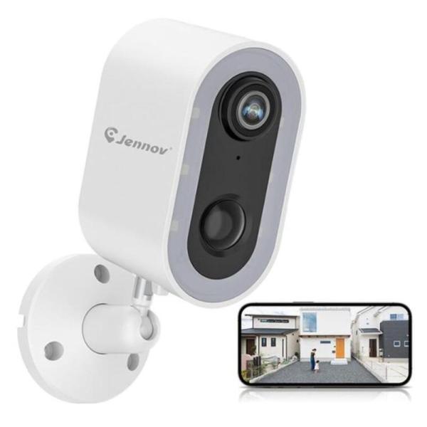 防犯カメラ ワイヤレス 小型 屋外 家庭用 夜間カラー 即時通知 人感