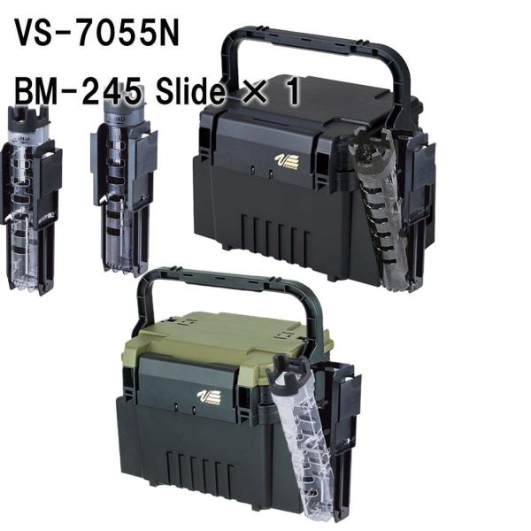 ランガンシステムBOXにハンドルストッパー機能を搭載した、VS-7055N。収納物や装着しているオプションパーツによっては、持ち運ぶ際にバランスが崩れることもあったが、ハンドルストッパー機能を使用すると、バランスを崩さず安心して持ち運ぶこと...