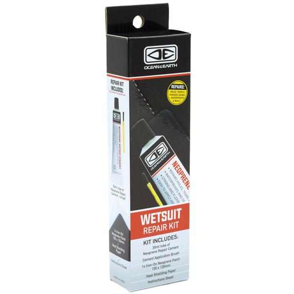 【O&amp;E WETSUIT REPAIR KIT｜ウェットスーツリペアキット】・オーシャン＆アースオリジナル・30ml チューブタイプ付属品・ネオプレンリペア接着剤（本体）工業用強度のネオプレン接着剤。裂傷の修理や縫い目のほつれに適合...