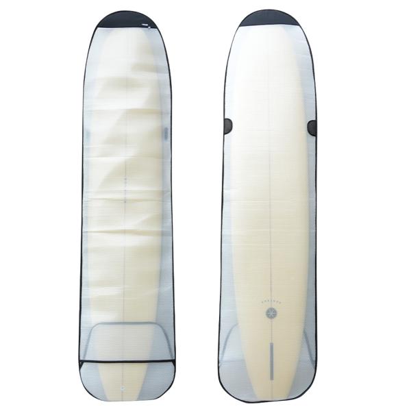 【 TLS AIR BUBBLE CASE LOG 9.6ft｜インナーケース】■ 仕様・ベンチレーションシステム仕様（通気孔口を設置）・2層のエアーパッキン構造によりサーフボードを守る・「硬め・厚め・強め」のバブルシート採用・ノーズは厚手...