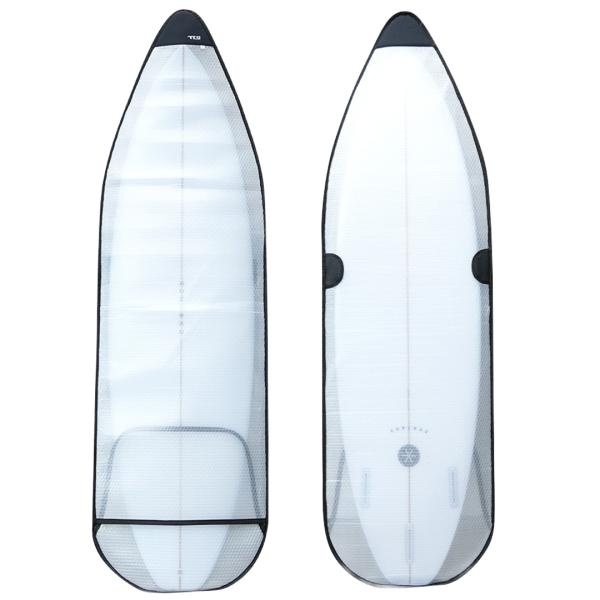 【TLS AIR BUBBLE CASE SHORT 6.6ft｜インナーケース】■ 仕様・ベンチレーションシステム仕様（通気孔口を設置）・2層のエアーパッキン構造によりサーフボードを守る・「硬め・厚め・強め」のバブルシート採用・ノーズは厚...