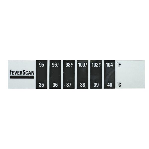 TEMPERATURE STICKERS / Bodyシート状の体温計でおでこに充てて温度を測ります。緑なら問題無く黄色はやや熱あり赤は危険なレベルと色と温度で知らせてくれます。【サイズ】H16×W76mm【素材】☆注意事項☆お使いのモニタ...