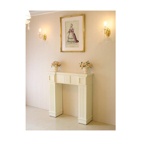 絵や鏡を飾ったり、キャンドルやランプをシンメトリーに置くことで簡単に壁のデコレーションができます。マントルピースはプリンセスなハウススタイルの必須アイテムです。お客様のご希望でのサイズで製作しました。※ご希望によりお好みのカラー、サイズで製...