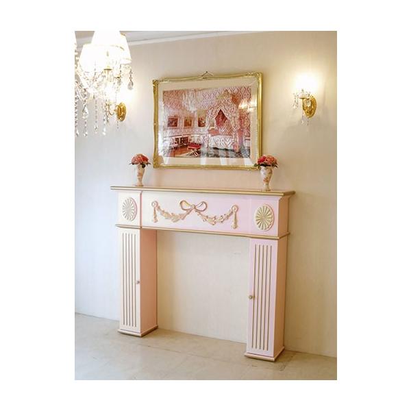 当社の定番商品マントルピース リボンをお客様のご希望のサイズ、仕様、カラーで製作させていただきました。プリンセスなハウススタイリングを演出するロココ調の輸入家具です。※ご希望によりお好みのカラー、サイズで製作する事が可能です。詳しくはお問合...