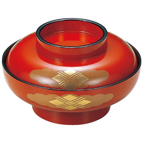 6寸 高野椀/お椀 〔正法寺内朱 A〕 直径178×高さ98(66)mm 日本製 〔和食 レストラン 店舗 お店〕