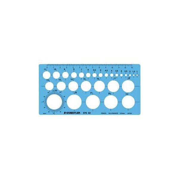 （まとめ）ステッドラー テンプレート 976 02 円定規〔×3セット〕