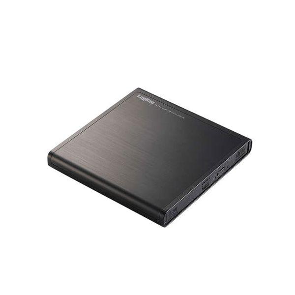ロジテック USB-A ポータブルDVDドライブ 再生 編集 書き込み ブラック LDR-PMM8U2VBK