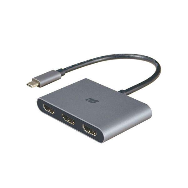 ラトックシステム トリプルディスプレイアダプター(最大4K60Hz・PD対応) 快適作業 給電ポート搭載 RS-UCHD3-PD